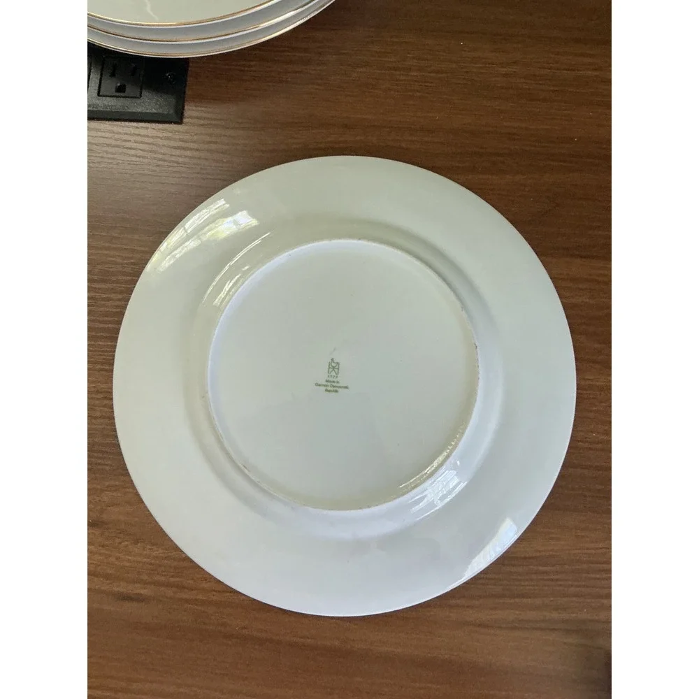Vintage Graf von Henneberg HEP29 Dinner Plates Set of 4 | German Porcelain China